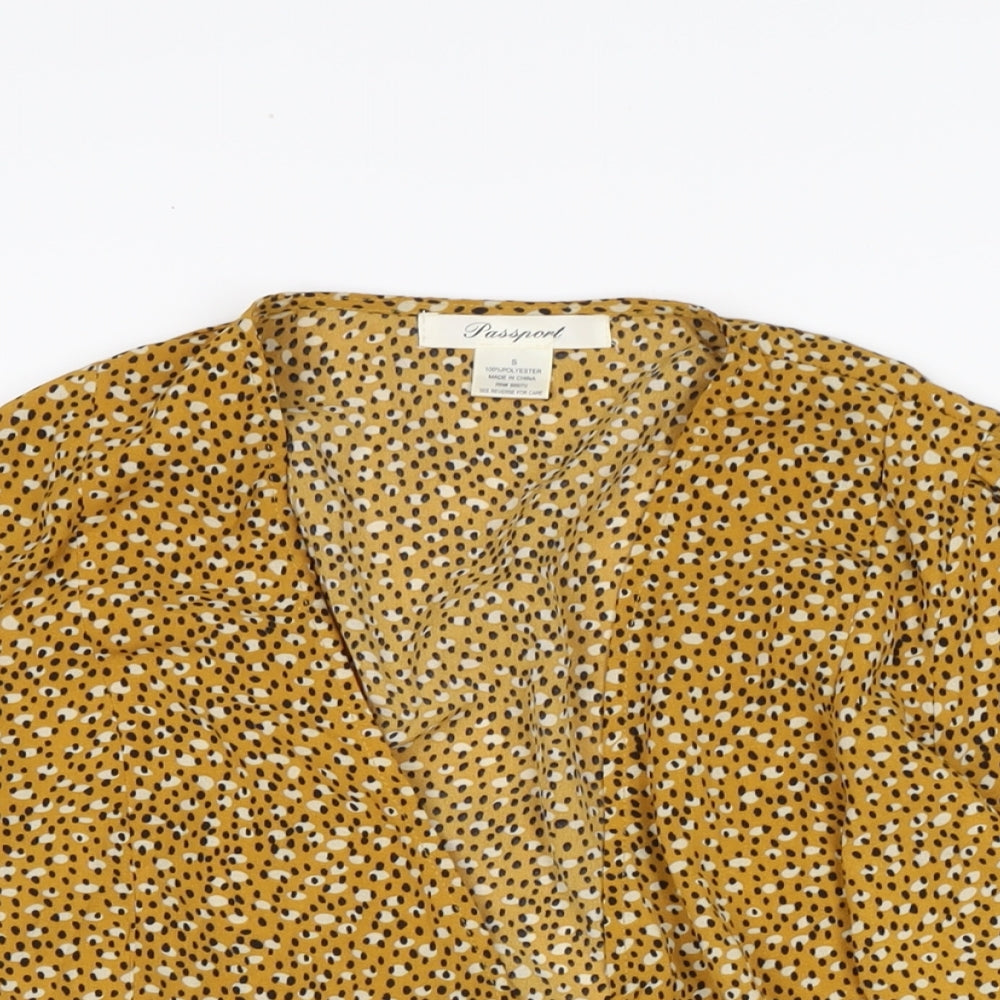 Womens UK Size One Size Passport Multicoloured Basic Blouse