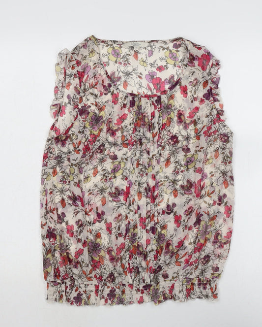 Womens UK Size 14 Casual collection Multicoloured Basic Blouse