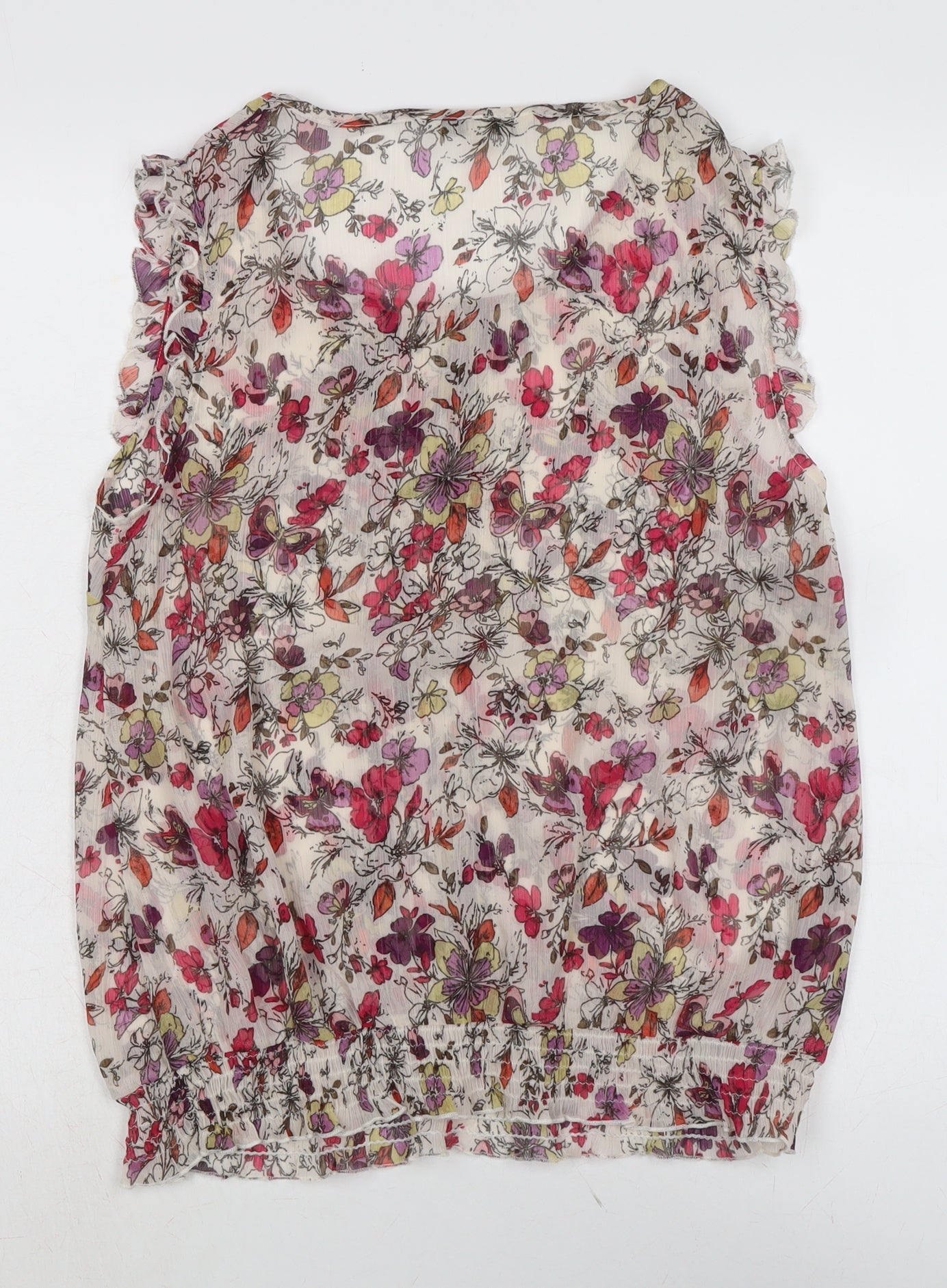 Womens UK Size 14 Casual collection Multicoloured Basic Blouse