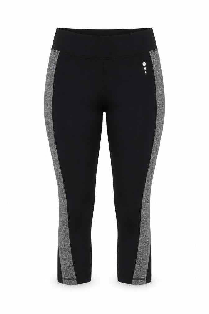 Tu Womens Black Cotton Cropped Leggings Size 8 L21 in