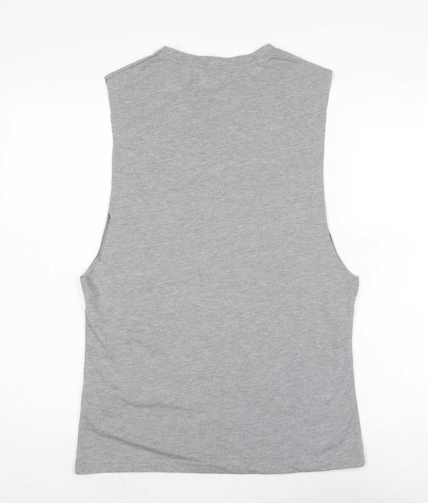 MP Mens Grey Cotton T-Shirt Size S Crew Neck