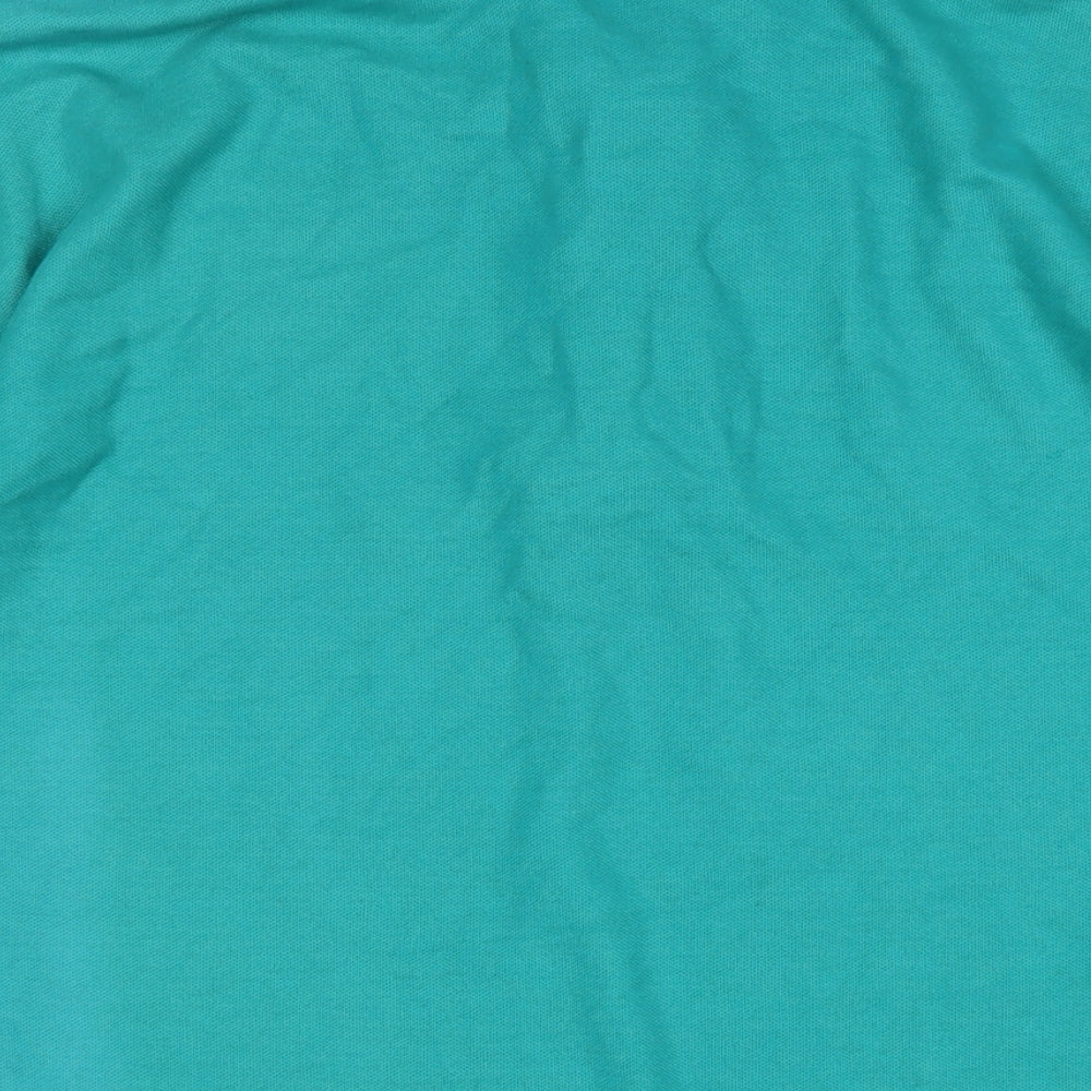 sportex Mens Green Cotton T-Shirt Size L Collared