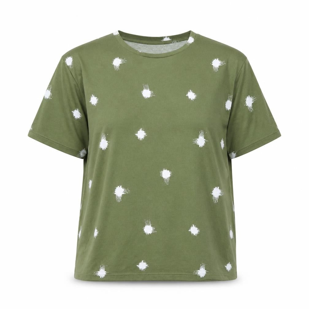 Womens UK Size 10 Marks and Spencer Green Basic T-Shirt