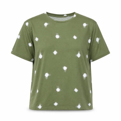 Womens UK Size 10 Marks and Spencer Green Basic T-Shirt
