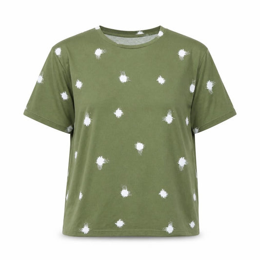 Womens UK Size 10 Marks and Spencer Green Basic T-Shirt