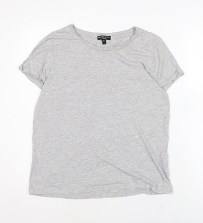 Womens UK Size L Brave Soul Grey Basic Polo
