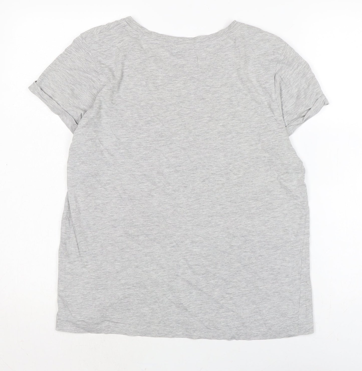 Womens UK Size L Brave Soul Grey Basic Polo