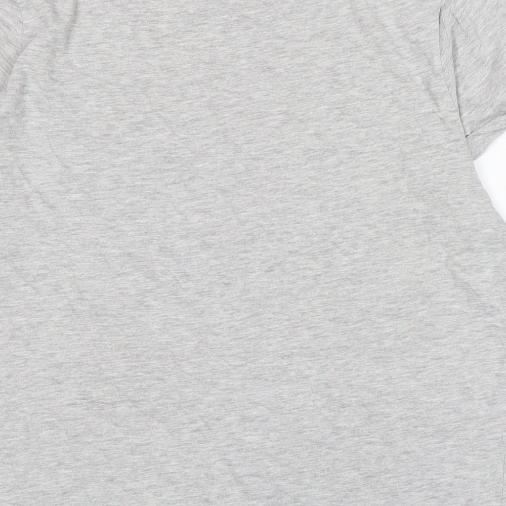 Womens UK Size L Brave Soul Grey Basic Polo