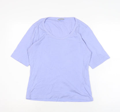 Womens UK Size 14 Marks and Spencer Purple Basic T-Shirt