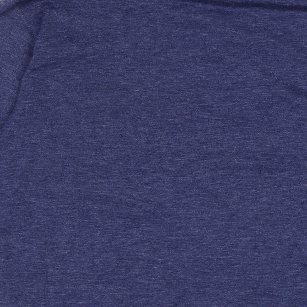 Catluck Womens Blue Cotton Jersey T-Shirt Size M Crew Neck