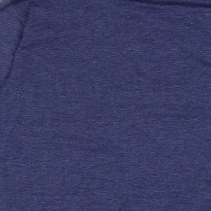 Catluck Womens Blue Cotton Jersey T-Shirt Size M Crew Neck