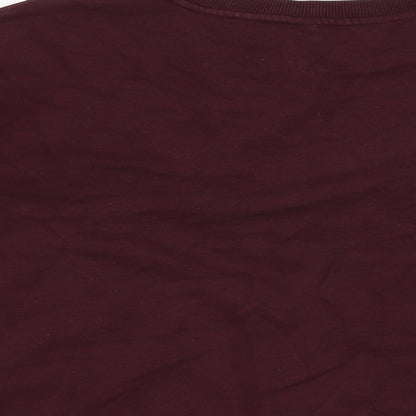 Womens UK Size L Marks and Spencer Red Pullover Sweatshirt