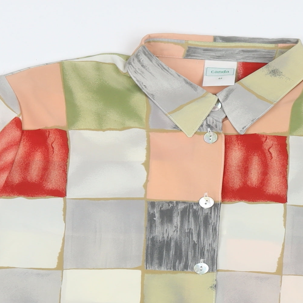Womens UK Size 16 C&A Multicoloured Basic Button-Up