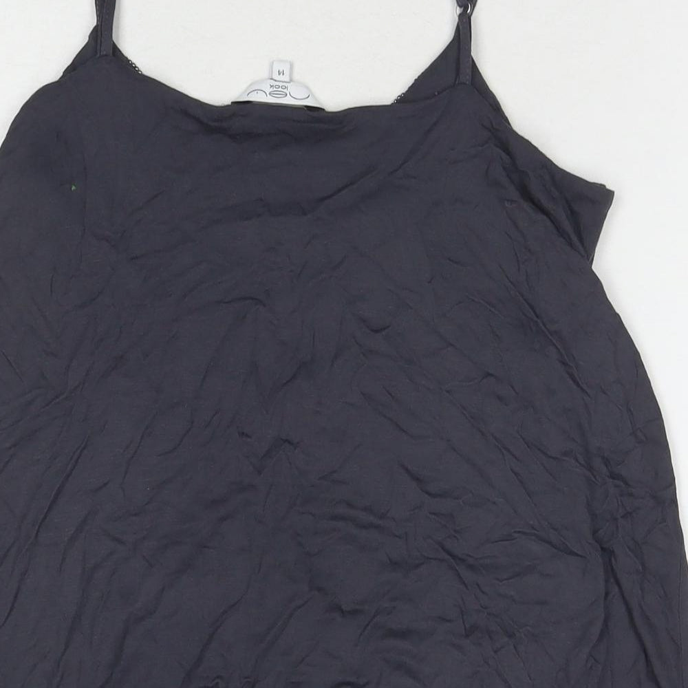 Womens UK Size 14 New Look Grey Basic T-Shirt