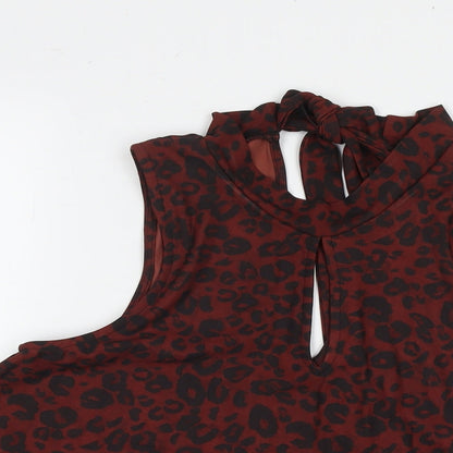 Womens UK Size M NEXT Brown Basic Tank