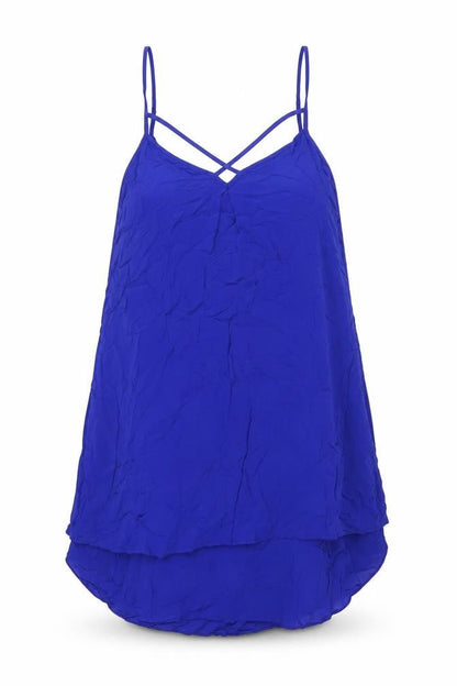 Womens UK Size 10 Warehouse Blue Basic Tank