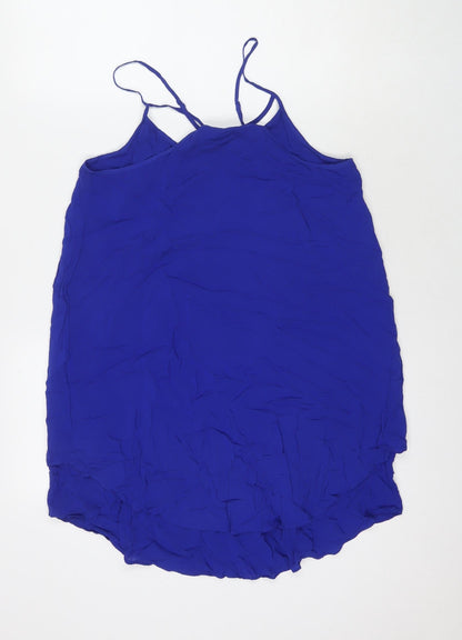 Womens UK Size 10 Warehouse Blue Basic Tank