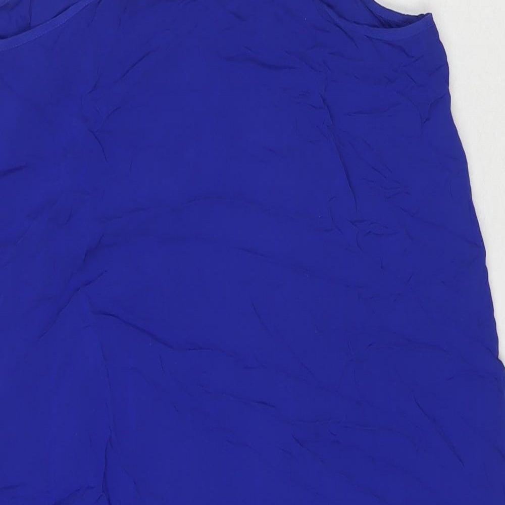 Womens UK Size 10 Warehouse Blue Basic Tank