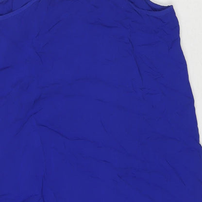 Womens UK Size 10 Warehouse Blue Basic Tank