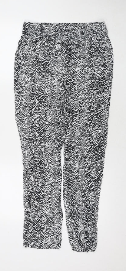 Womens UK Size 10 Marks and Spencer Regular Fit  Black Trousers