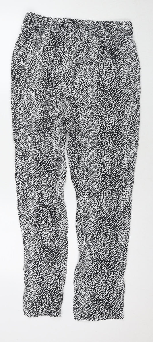 Womens UK Size 10 Marks and Spencer Regular Fit  Black Trousers
