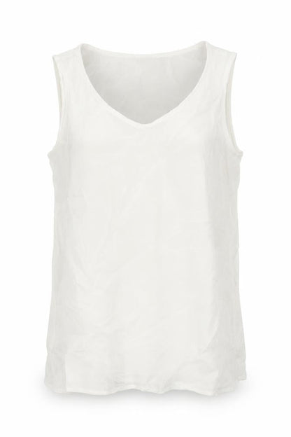 Womens UK Size 10 Marks and Spencer White Basic Blouse