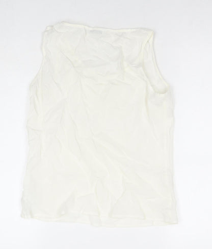 Womens UK Size 10 Marks and Spencer White Basic Blouse