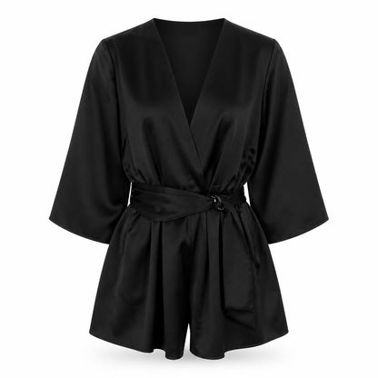 Womens UK Size XS Zara One-Piece Black Romper