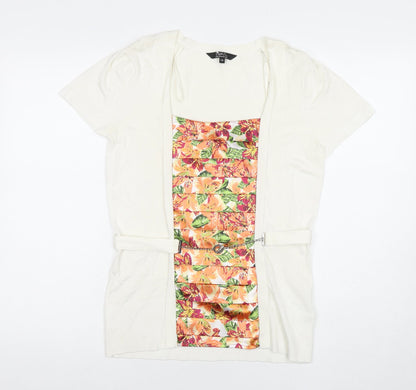 Womens UK Size 14 Julien Macdonald White Basic Blouse