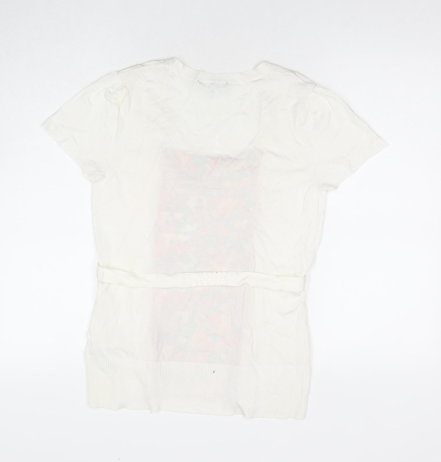 Womens UK Size 14 Julien Macdonald White Basic Blouse