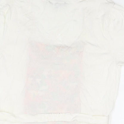 Womens UK Size 14 Julien Macdonald White Basic Blouse