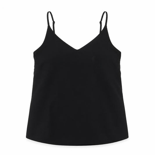 Cotton:On Womens Black Polyester Basic Tank Size XS Round Neck