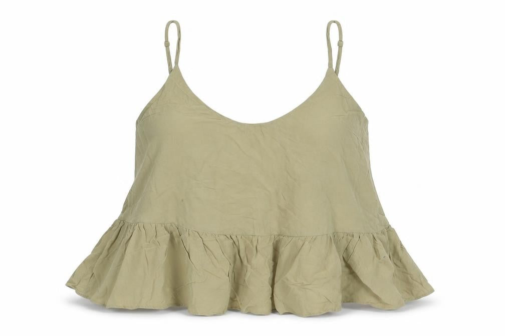 Womens UK Size 6 Topshop Brown Basic Tank