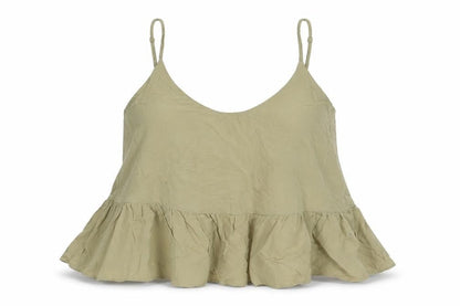 Womens UK Size 6 Topshop Brown Basic Tank