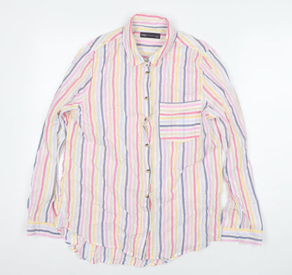 Womens UK Size 12 Marks and Spencer Multicoloured Basic Button-Up