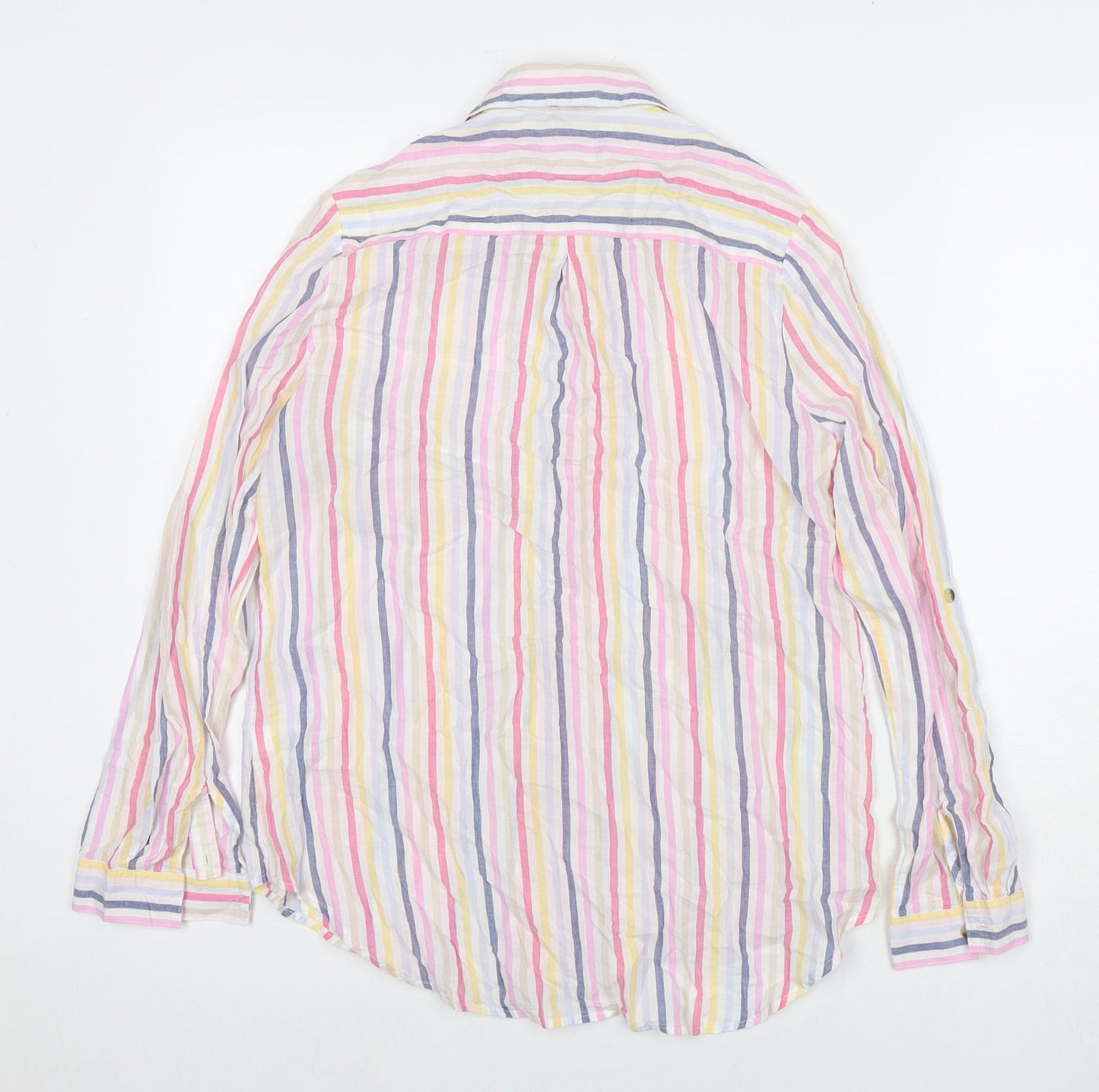 Womens UK Size 12 Marks and Spencer Multicoloured Basic Button-Up