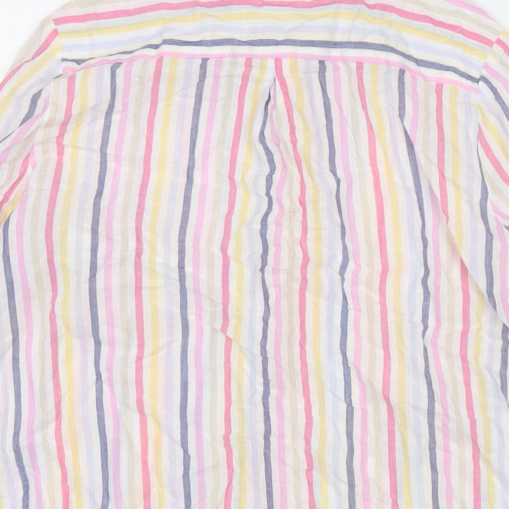 Womens UK Size 12 Marks and Spencer Multicoloured Basic Button-Up