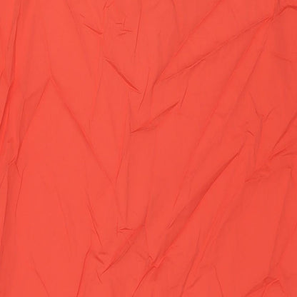 Peserico Womens Orange Cotton A-Line Size 16 Collared Pullover
