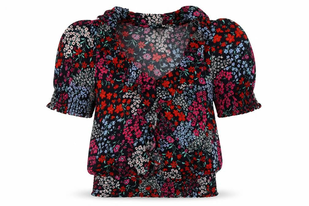 Womens UK Size 10 M&Co Multicoloured Basic Blouse