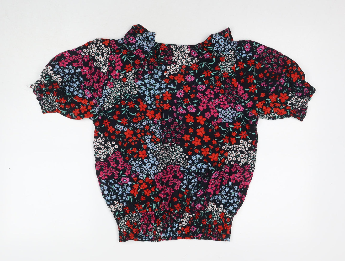 Womens UK Size 10 M&Co Multicoloured Basic Blouse
