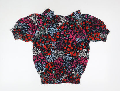 Womens UK Size 10 M&Co Multicoloured Basic Blouse