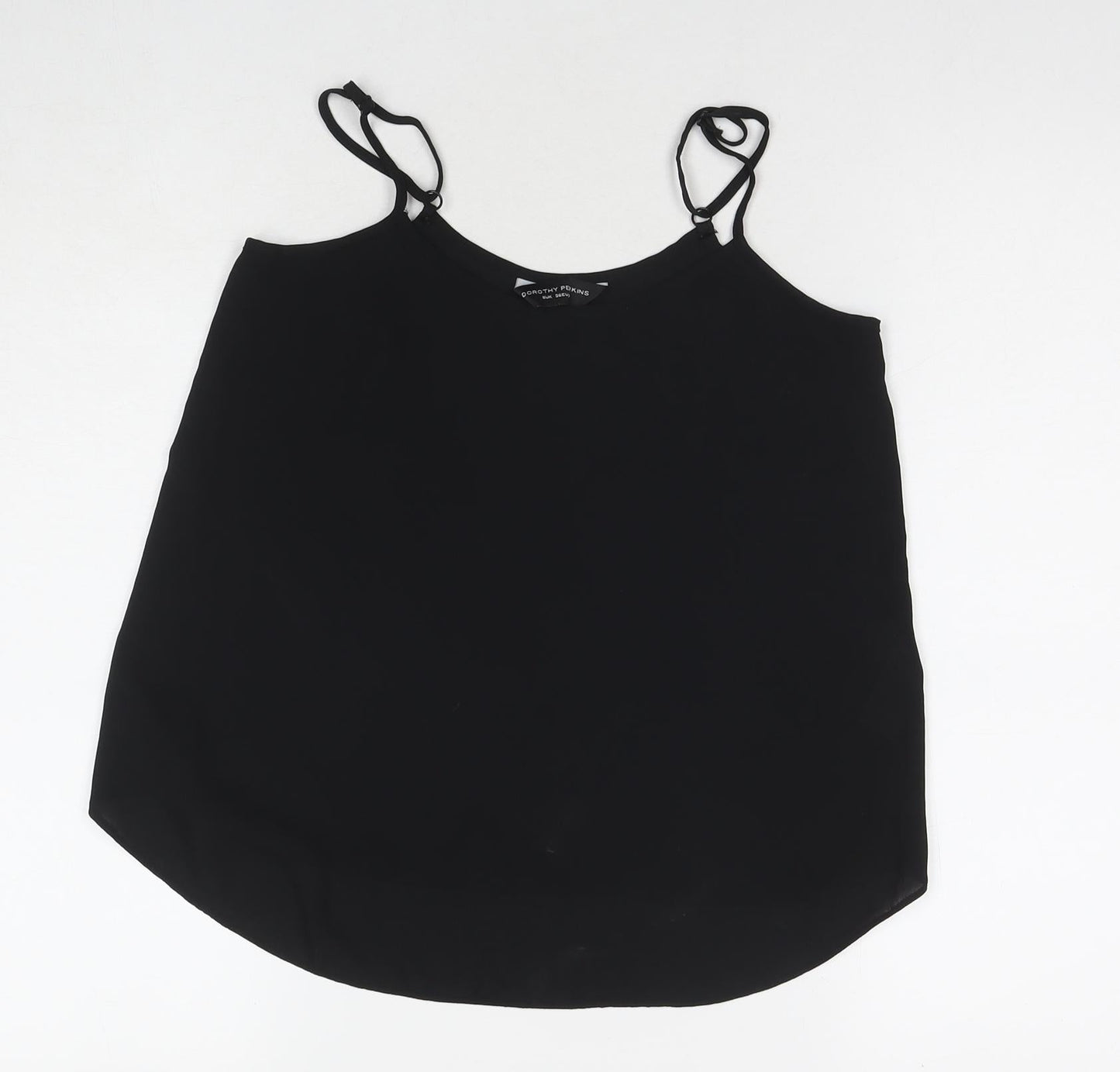 Womens UK Size 6 Dorothy Perkins Black Basic Tank