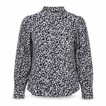 Womens UK Size 8 Marks and Spencer Blue Basic Button-Up