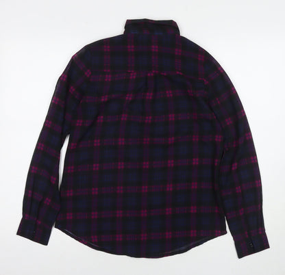 Womens UK Size 8 PRETTYLITTLETHING Blue Basic Button-Up