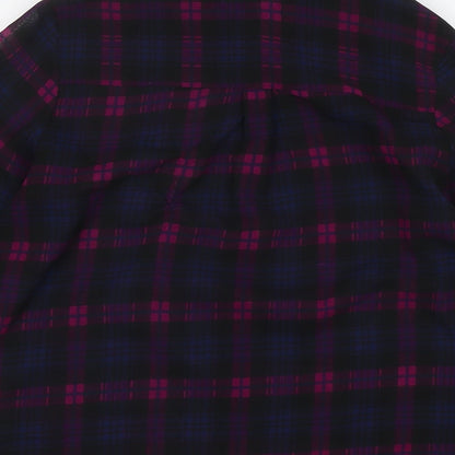 Womens UK Size 8 PRETTYLITTLETHING Blue Basic Button-Up