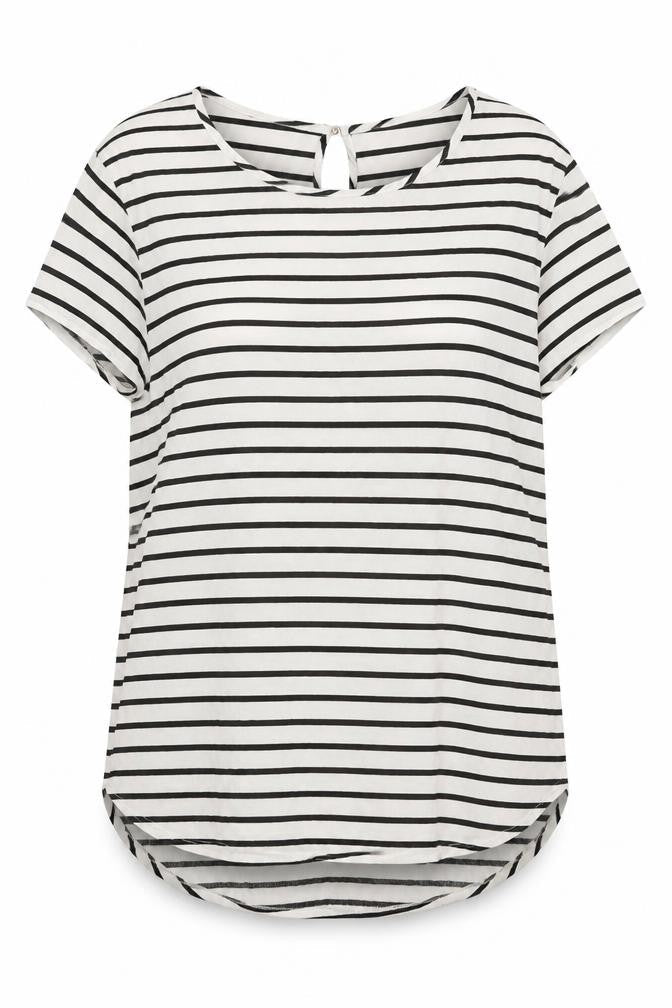 Womens UK Size 8 H&M White Basic T-Shirt