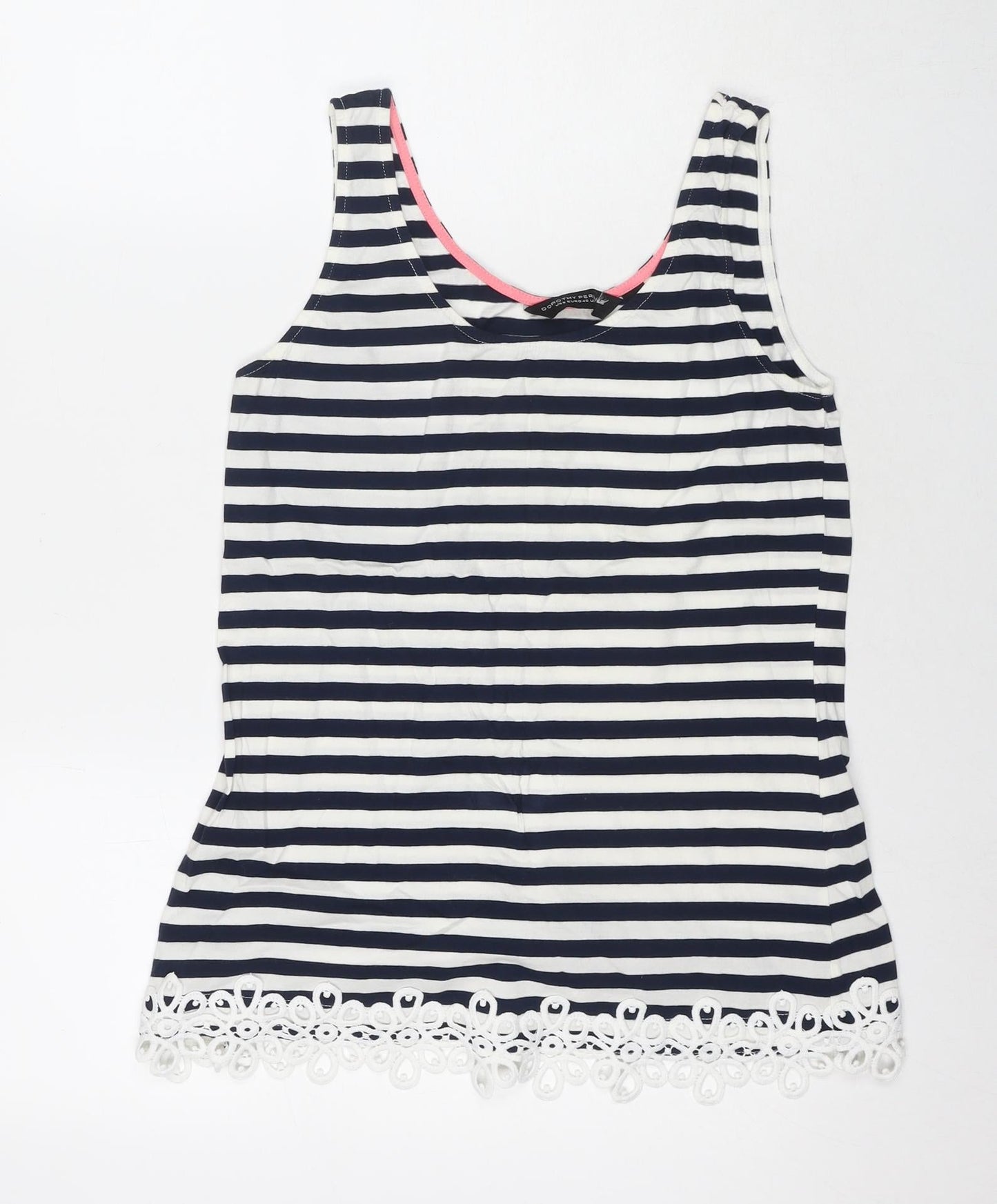 Womens UK Size 12 Dorothy Perkins Blue Basic Tank