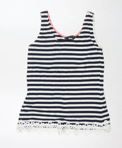 Womens UK Size 12 Dorothy Perkins Blue Basic Tank