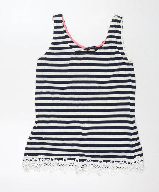 Womens UK Size 12 Dorothy Perkins Blue Basic Tank
