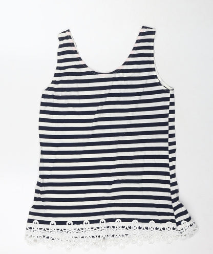 Womens UK Size 12 Dorothy Perkins Blue Basic Tank